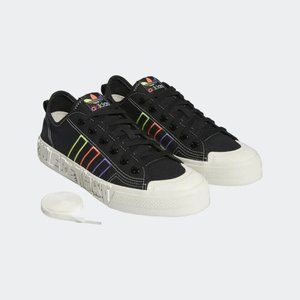 Adidas Originals Men's Black NIZZA PRIDE Casual Fashion Sneakers GX6391